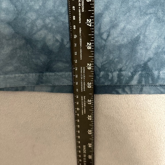 The Mountain Tie Dye Horse Eagle Wolf American Flag Graphic T-Shirt Blue Men 2XL - Picture 7 of 12